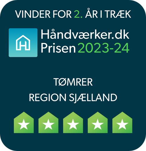 Bedst anbefalede tømrer i Region Sjælland 2024